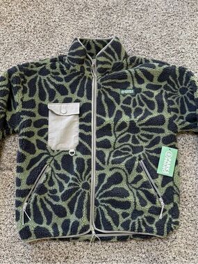 NWT Large Parks Project Wildflowers Sherpa Zip Jacket (discontinued) RARE